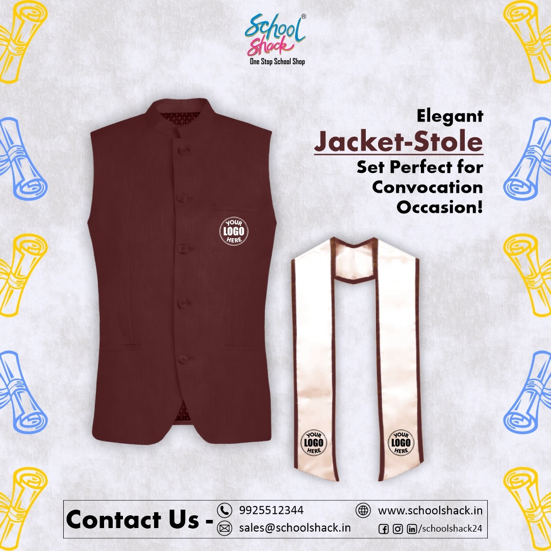 Convocation Attire with a Touch of Indian Tradition! 🎓✨
Celebrate your milestones in style with our elegant Jacket-Stole set — perfect for making your special day even more memorable.
Personalize it with your college logo and create lasting memories!
📍 Trusted Convocation Attire Manufacturer
📞 Call us: 9925512344
📧 Email: dm@schoolshack.in
#convocationattire #graduationgowns #graduationstoles #GraduationLooks #ConvocationWear #GraduationOutfit #ConvocationReady #SchoolShack #classof2025 #proudgraduate