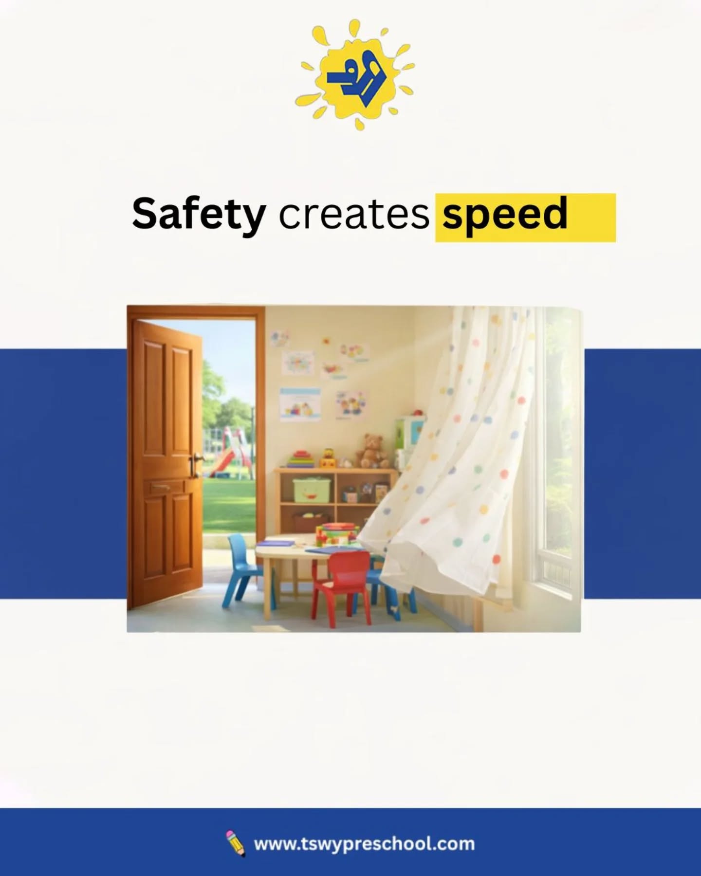 Early education is not about teaching children faster.
Children who are rushed too early often burn out later.
But children who feel emotionally secure learn naturally, confidently, and joyfully.Because safety creates speed. 🌱At TSWY Preschool, we believe the early years deserve patience, warmth, and understanding — not pressure.
When children feel safe, they explore more, express more, and grow into lifelong learners at their own beautiful pace. ✨#TSWYPreschool #BestPreschool #EarlyYearsMatter #PlayBasedLearning #PreschoolEducation ChildDevelopment ToddlerLearning HolisticEducation MindfulParenting PreschoolInDelhi DelhiNCRPreschool LearningThroughPlay EmotionalDevelopment SafeLearningEnvironment KindergartenLife EarlyChildhoodEducation DaycareAndPreschool FutureReadyKids ParentingSupport PreschoolJourney